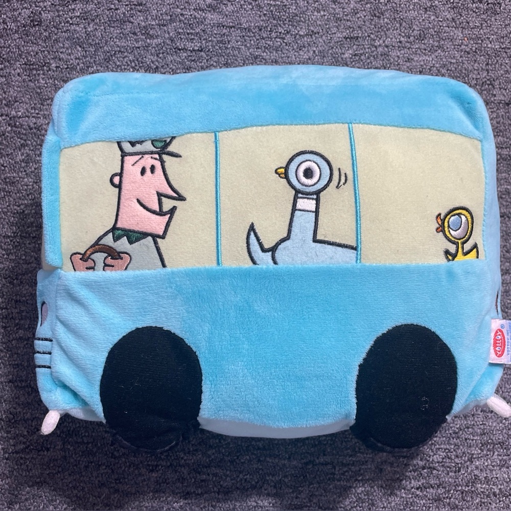 Yottoy Don't Let The Pigeon Drive The Bus Plush Bus 11" Plush Stuffed Animal Toy